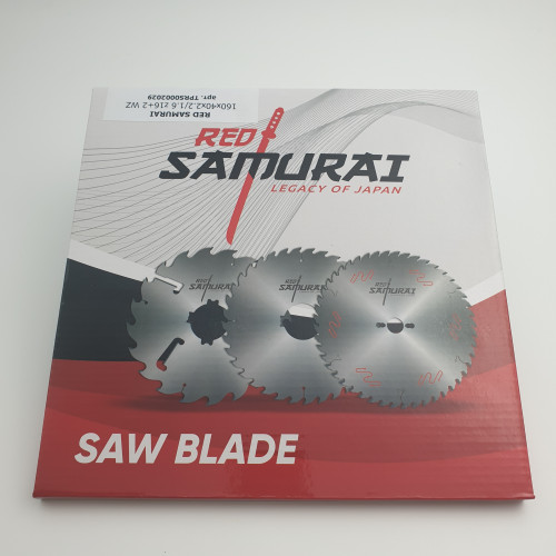 Пильный диск для многопильных станков с подрезными ножами RED SAMURAI 160x40x2.2/1.6 z16+2 WZ
