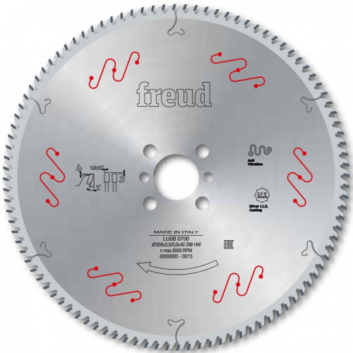 Пильный диск для резки цветных металлов и ПВХ LU5B 0700 300x3.5/3.0x40 z88 Freud
