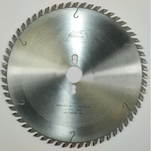 Пильный диск универсальный Pilana 260x2.6/1.8x30 z60 81 WZ SSW