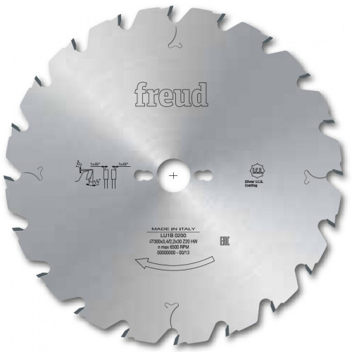 Универсальный пильный диск для столярных работ LU1B 0200 300x3.4/2.2x30 z20 Freud