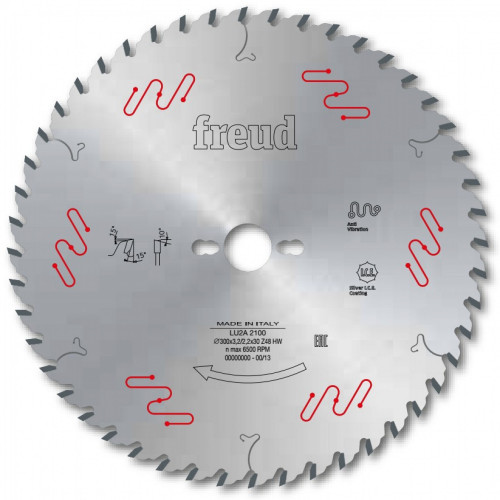 Пильный диск для деревянных панелей и композитных материалов LU2A 0100 150x3.2/2.2x30 z24 Freud