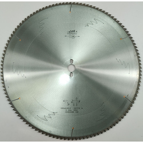 Пильный диск по алюминию и пластику Pilana 550x4.0/3.2x30 z120 87 TFZ N