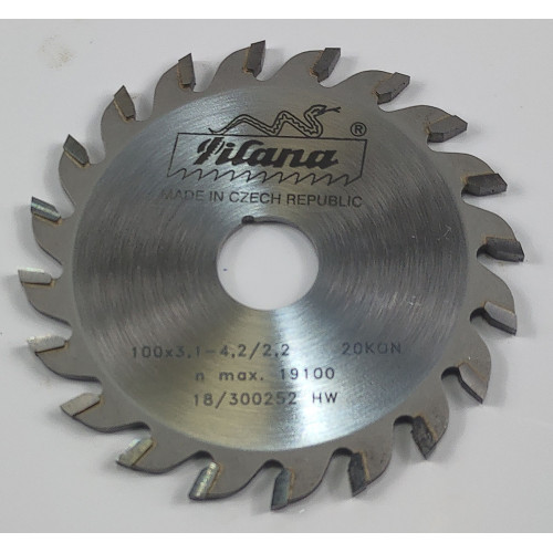 Подрезной пильный диск конический TCT Pilana 100x3.1-4.2/2.2x20 Z20 93 KON