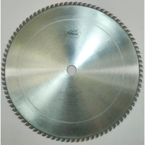 Пильный диск по металлу Pilana 355x2.2/1.8x25.4 z90 64 WZ/FA/F