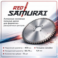 400x4,4-3,2x75 z72 PCD RED SAMURAI