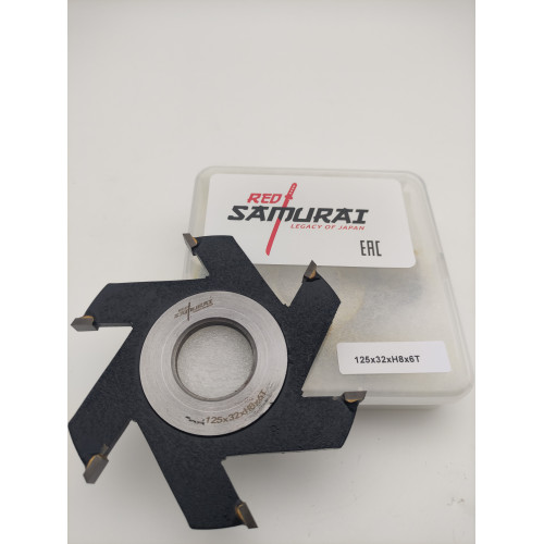 Фрезы для фрезерования пазов вдоль волокон древесины 125x32x8 RED SAMURAI TPRS0001235