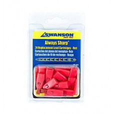 Грифели для карандаша Swanson Always Sharp, красные, упаковке 24шт CPLRED